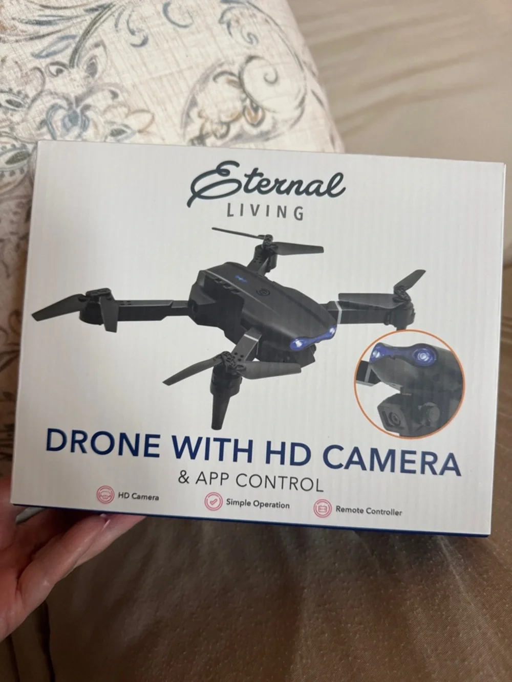 Black Drone with HD Camera and App Control